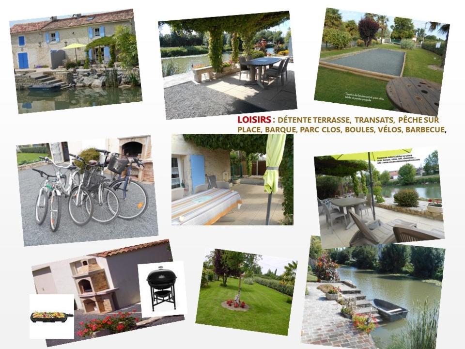 Marais Poitevin Gite "Volets Bleu Clair": Rustic Retreat with Fishing, Boating, and Cycling La Taillee Exterior photo